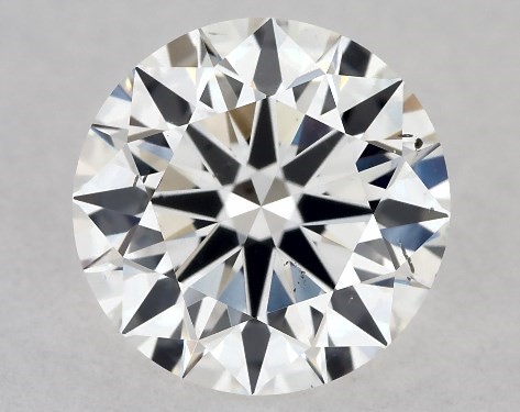 GIA 1.04 Carat F-SI1 True Hearts<sup>TM</sup> Cut Round Diamond
