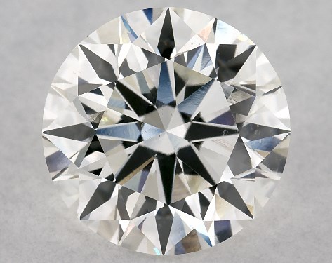GIA 3.01 Carat H-SI1 Excellent Cut Round Diamond
