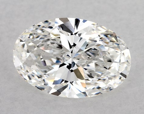 This Lab-Grown diamond 1.76 carat oval E color VVS1 clarity has Ideal proportions and a diamond grading report from GIA