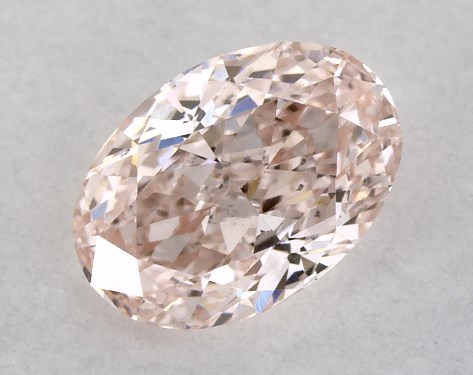 IGI 0.44 Carat Fancy Intense Pink-VS1 Oval Cut Lab-Grown Diamond