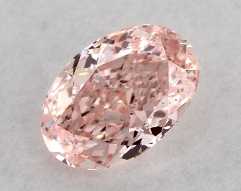 IGI 0.43 Carat Fancy Vivid Pink-VS1 Oval Cut Lab-Grown Diamond