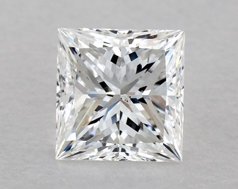 GIA 1.00 Carat F-SI1 Ideal Cut Princess Diamond