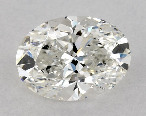 GIA 1.00 Carat H-VS2 Good Cut Oval Diamond