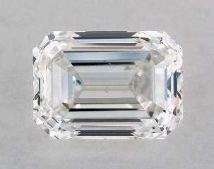 GIA 0.90 Carat F-VS2 Very Good Cut Emerald Diamond