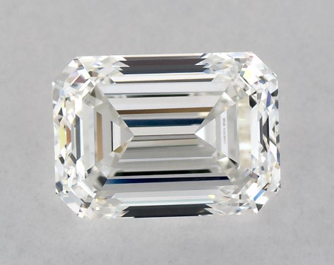 This 1.01 carat emerald diamond G color VVS2 clarity has Good proportions and a diamond grading report from GIA