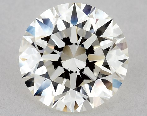This 1.75 carat round diamond H color VVS1 clarity has Excellent proportions and a diamond grading report from IGI