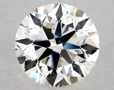 This 3 carat round diamond J color VS2 clarity has Excellent proportions and a diamond grading report from GIA