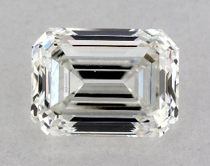GIA 0.80 Carat G-SI1 Very Good Cut Emerald Diamond