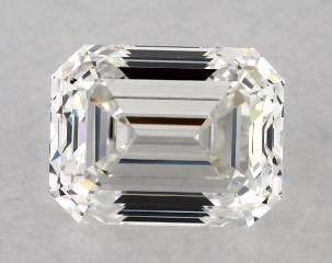 GIA 0.80 Carat H-VS1 Very Good Cut Emerald Diamond