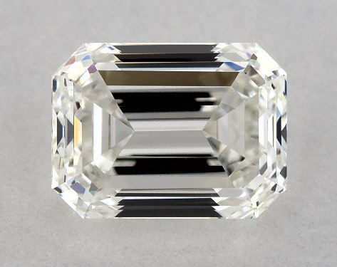 GIA 1.00 Carat H-VVS1 Good Cut Emerald Diamond