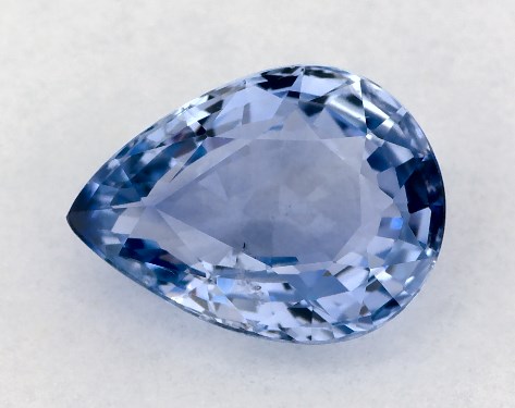 2.43 Carat Pear Natural Blue Sapphire