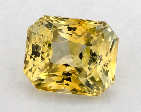 2.54 Carat Radiant Natural Yellow Sapphire