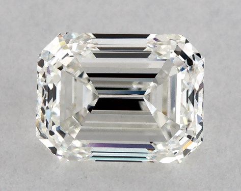 GIA 1.00 Carat H-VVS2 Very Good Cut Emerald Diamond