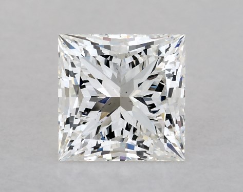 GIA 1.00 Carat G-SI1 Ideal Cut Princess Diamond