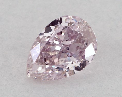 GIA 0.21 Carat Fancy Pink Purple-VS1 Pear Shaped Diamond