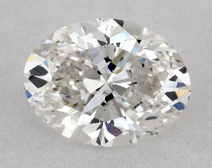 GIA 0.80 Carat H-SI1 Very Good Cut Oval Diamond