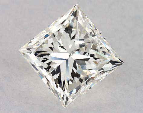 IGI 1.00 Carat H-SI1 Very Good Cut Princess Diamond