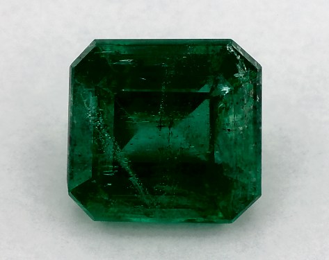 2.54 Carat Asscher Natural Green Emerald