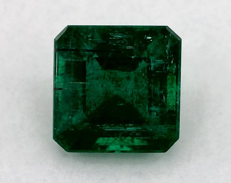 2.49 Carat Asscher Natural Green Emerald