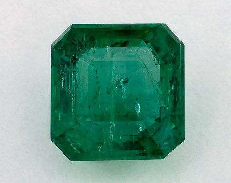 2.10 Carat Asscher Natural Green Emerald
