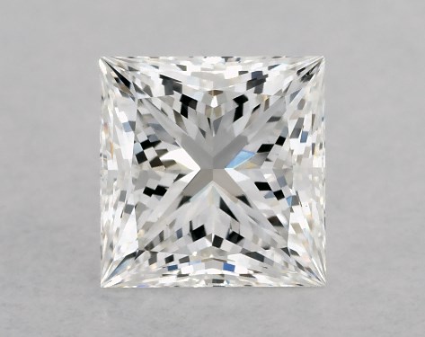 This Lab-Grown diamond 1.6 carat princess F color VS1 clarity has Ideal proportions and a diamond grading report from GIA