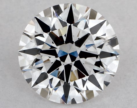 This Lab-Grown diamond 1.23 carat round F color VS1 clarity has Ideal proportions and a diamond grading report from IGI