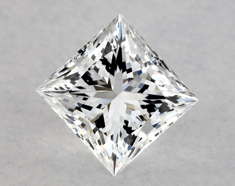 This Lab-Grown diamond 1.01 carat princess D color VS1 clarity has Ideal proportions and a diamond grading report from GIA