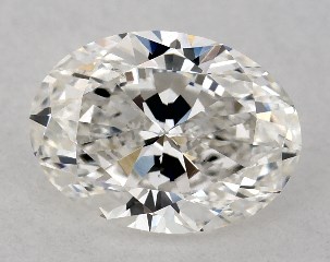 GIA 0.80 Carat H-SI1 Ideal Cut Oval Diamond