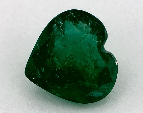 2.00 Carat Heart Natural Green Emerald