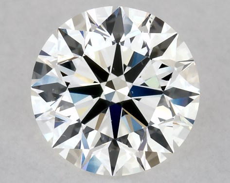 GIA 1.00 Carat H-SI1 Excellent Cut Round Diamond