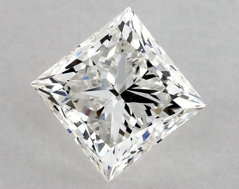 This 1.8 carat princess diamond H color VS1 clarity has Very Good proportions and a diamond grading report from GIA