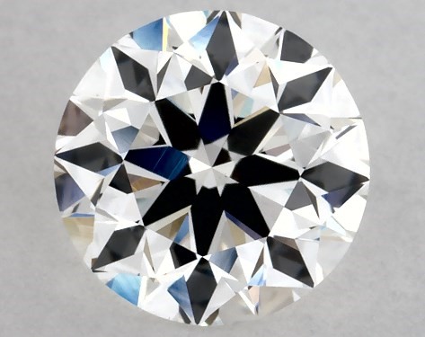 This 1 carat round diamond E color VS1 clarity has Excellent proportions and a diamond grading report from GIA