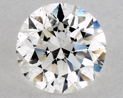 GIA 1.00 Carat H-SI2 Excellent Cut Round Diamond