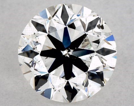 GIA 1.00 Carat H-SI2 Very Good Cut Round Diamond