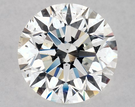 GIA 3.02 Carat H-SI1 Excellent Cut Round Diamond