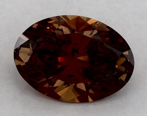IGI 1.41 Carat Fancy Orange Brown-VS1 Oval Cut Lab-Grown Diamond