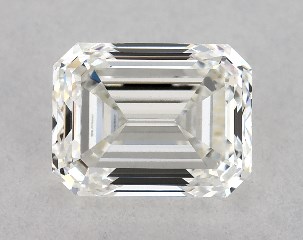 GIA 0.80 Carat H-VVS2 Very Good Cut Emerald Diamond