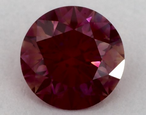 IGI 1.11 Carat Fancy Vivid Purple-VS1 Round Cut Lab-Grown Diamond