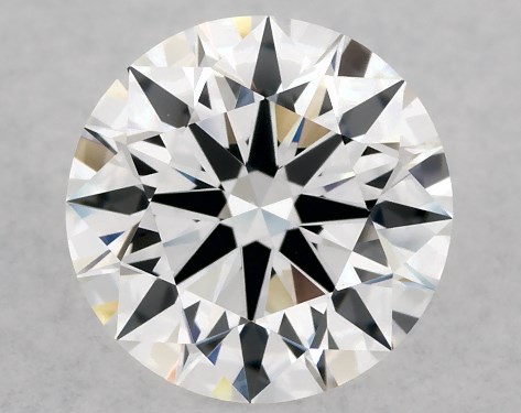 This Lab-Grown diamond 1.3 carat round D color VVS2 clarity has Ideal proportions and a diamond grading report from IGI