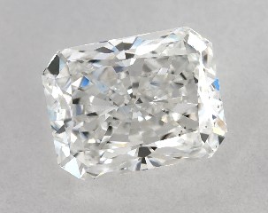 GIA 0.90 Carat F-SI1 Ideal Cut Radiant Diamond
