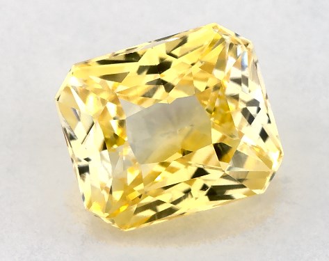2.05 Carat Radiant Natural Yellow Sapphire