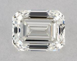 GIA 0.80 Carat H-VVS2 Very Good Cut Emerald Diamond