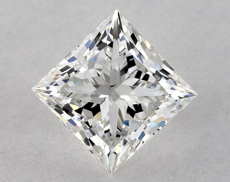 GIA 1.00 Carat G-SI1 Ideal Cut Princess Diamond
