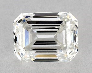 GIA 0.80 Carat H-VS1 Very Good Cut Emerald Diamond