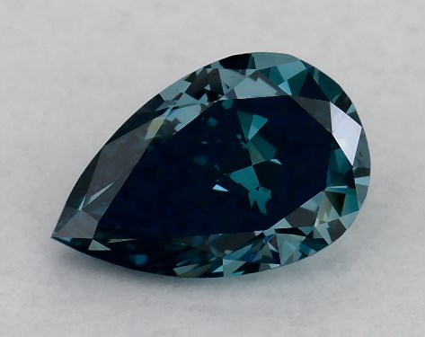 IGI 0.70 Carat Fancy Vivid Blue-VS2 Pear Shaped Lab-Grown Diamond