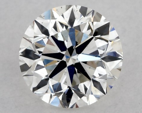 GIA 0.50 Carat H-SI1 Very Good Cut Round Diamond