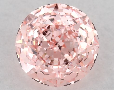 IGI 0.50 Carat Fancy Vivid Pink-SI1 Round Cut Lab-Grown Diamond