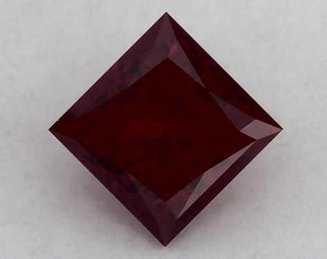 IGI 1.33 Carat Fancy Red-VS2 Princess Cut Lab-Grown Diamond