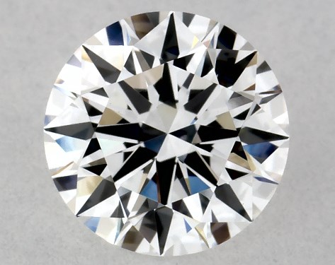 This Lab-Grown diamond 1.17 carat round D color VVS2 clarity has Ideal proportions and a diamond grading report from IGI
