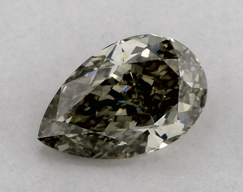 GIA 1.02 Carat Fancy Gray-SI2 Pear Shaped Diamond